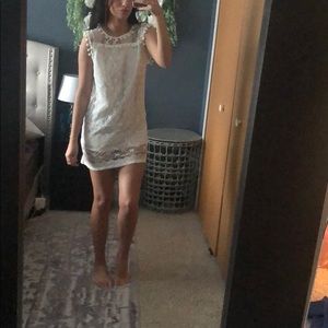 Lacy dress.
